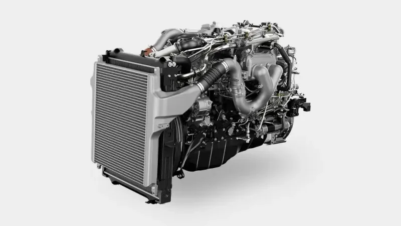 เครื่องยนต์ดีเซล ISUZU 6UZ1E5CC พร้อมชุดหม้อน้ำและ VGS Turbo