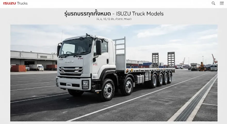 ภาพประกอบ ISUZU FYH รถบรรทุก 12 ล้อ